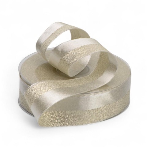 NASTRO RASO BRILLE 25MMX25MT BEIGE